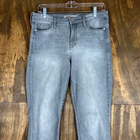 Athleta Womens Jeans Gray Denim Sculptek Mid Rise Slim Stretch 8 - Picture 2 of 12